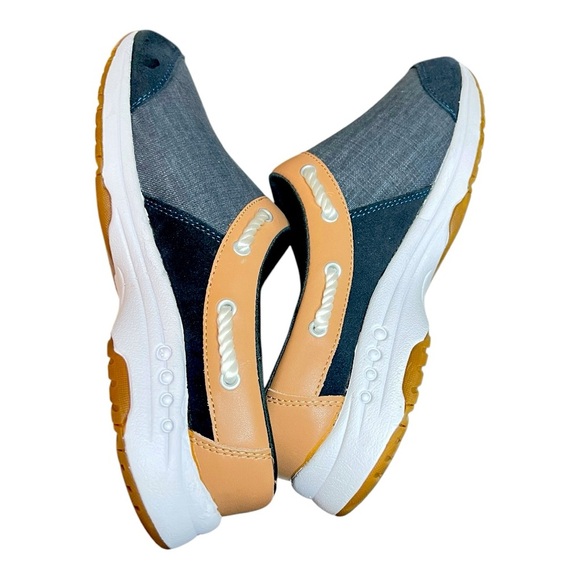 Easy Spirit Women's Travelport 19 Blue Walking Mule Sneakers Preowned Like New - Picture 6 of 9